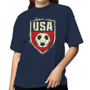 USA Soccer Grunge Emblem Women's T-shirt