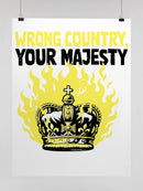 Country Burning Crown Unisex Poster
