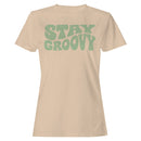 Stay Groovy Retro Quote Women's T-shirt