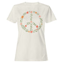 Floral Peace Symbol Women's T-shirt