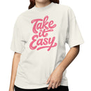 Take It Easy Retro Text Women's T-shirt