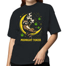 Midnight Toker Raccoon Women's T-shirt