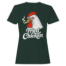 Chicken Smoking Cartoon Women's T-shirt