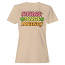 Peace Plants Positivity Retro Women's T-shirt