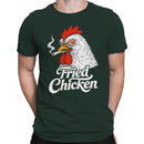 Chicken Smoking Cartoon Men's T-shirt