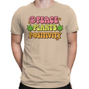 Peace Plants Positivity Retro Men's T-shirt