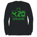 4:20 Digital Clock Art Men's Sweatshirt