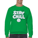 Stay Chill Cloud Text Men's Sweatshirt