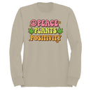 Peace Plants Positivity Retro Men's Sweatshirt