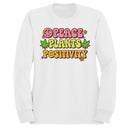 Peace Plants Positivity Retro Men's Sweatshirt