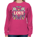 LOVE Floral Art Women's Sweatshirt