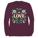 LOVE Floral Art Women's Sweatshirt