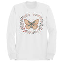 Vintage Butterfly Floral Art Women's Sweatshirt