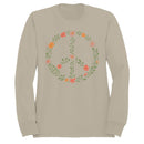 Floral Peace Symbol Women's Sweatshirt