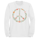 Floral Peace Symbol Women's Sweatshirt