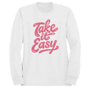 Take It Easy Retro Text Women's Sweatshirt