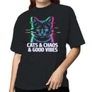 Cats, Chaos & Good Vibes Women's T-shirt