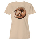 Fox & Wildflowers Illustration Women's T-shirt