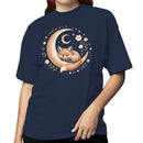 Sleeping Fox Crescent Moon Women's T-shirt