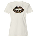 Leopard Print Kiss Graphic Women's T-shirt