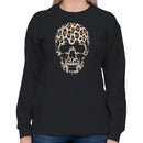 Leopard Print Skull Women's Sweatshirt