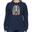 Ribcage Forest Campfire Art Women's Sweatshirt