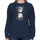 Deer by Moonlit Lake Women's Sweatshirt