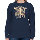 Ribcage Books Anatomy Art Women's Sweatshirt