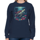 Sea Turtle & Coral Reef Women's Sweatshirt