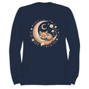 Sleeping Fox Crescent Moon Women's Sweatshirt