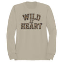 Wild Heart Leopard Print Women's Sweatshirt