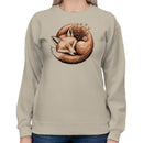 Fox & Wildflowers Illustration Women's Sweatshirt