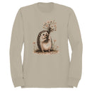 Cute Hedgehog Wildflower Bouquet Women's Sweatshirt