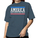 America True Patriotic Design Women's T-shirt
