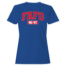 FAFO 45/47 Red College Style Women's T-shirt