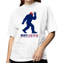 Patriotic Bigfoot Believe USA Women's T-shirt