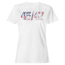 45/47 Patriotic American Flag Women's T-shirt