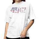 45/47 Patriotic American Flag Women's T-shirt