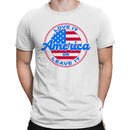 Love It or Leave It Flag Design Men's T-shirt