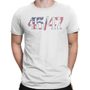 45/47 Patriotic American Flag Men's T-shirt