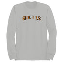St. Louis Tiger Print Bold Text Men's Sweatshirt
