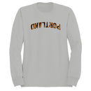 Portland Tiger Print Bold Text Men's Sweatshirt