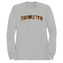 Baltimore Tiger Print Arched Letters Men's Sweatshirt
