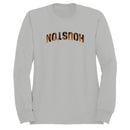 Houston Tiger Print Curved Text Men's Sweatshirt
