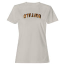 Buffalo Tiger Print Bold Lettering Women's T-shirt