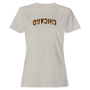 Chicago Tiger Print Bold Text Graphic Women's T-shirt