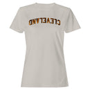 Cleveland Tiger Print Arch Text Women's T-shirt
