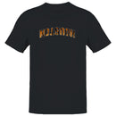 Houston Tiger Print Curved Text Men's T-shirt