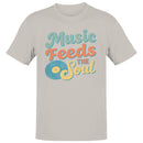 Music Feeds Soul Retro Art Men's T-shirt