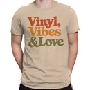 Retro Vinyl Vibes & Love Men's T-shirt